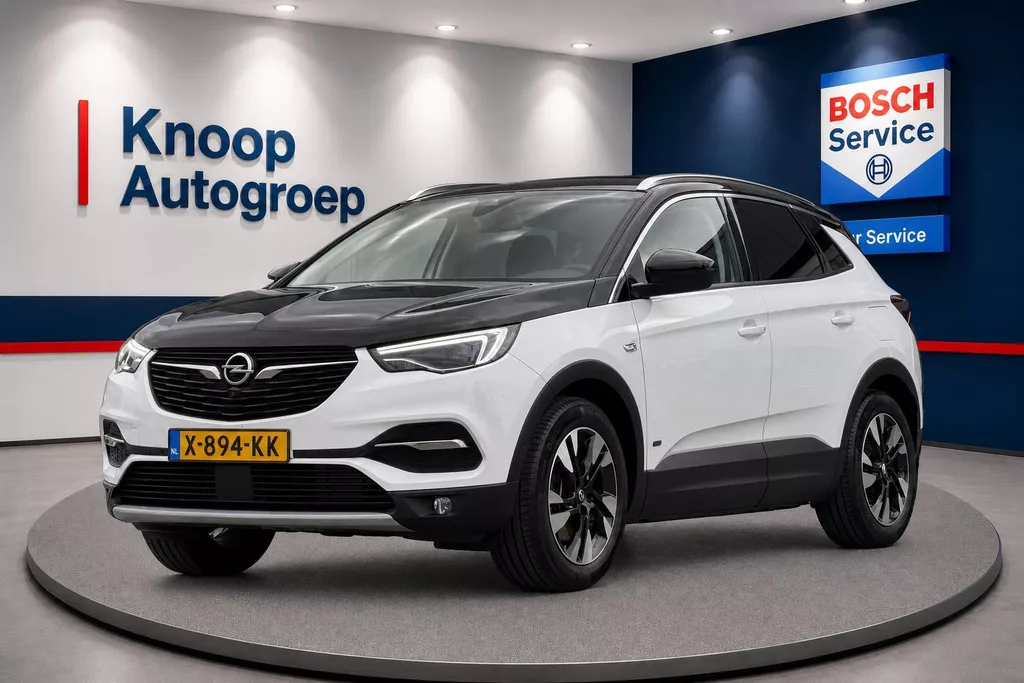 Opel Grandland X 1.6 Turbo Hybrid4 Ultimate | Camera | ACC | Navi | Elektrische achterklep | Clima | Stoelverwarming | Lm velgen | ( Vestiging - Vianen, 0347-371248 )